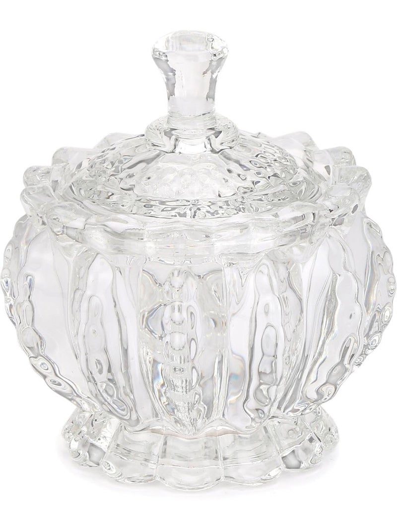 Somil Transparent Glass Candy Jar – 150 ml, Pack of 1 – Multipurpose Storage Container for Kitchen, Snacks, Sugar, Spices – Food Grade & Airtight – Size 9.5 x 9.5 x 11.5 cm - Image 2