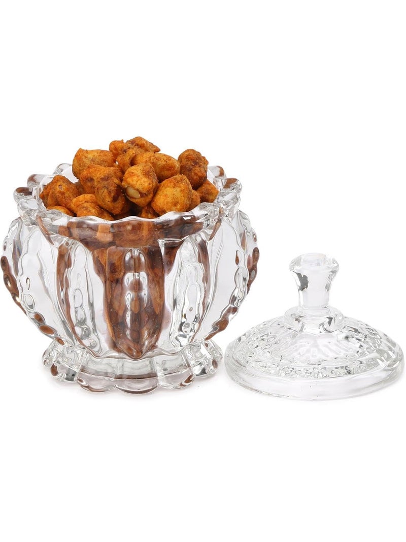 Somil Transparent Glass Candy Jar – 150 ml, Pack of 1 – Multipurpose Storage Container for Kitchen, Snacks, Sugar, Spices – Food Grade & Airtight – Size 9.5 x 9.5 x 11.5 cm - Image 5