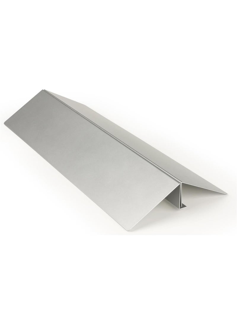 Displays2go Floor Sign Holder Fits 36 Wide Sign Board Up to 72 Tall Graphic Base Only Silver Steel  - Image 1