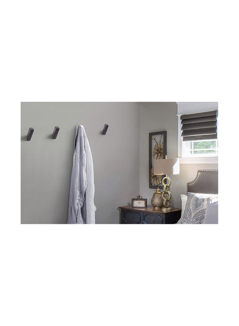 SYOSI 2 Pack Matte Black Square Hook, Non-Marking Heavy Duty Hook, Modern Minimalist Style Robe Hook, SUS 304 Stainless Steel Heavy Duty Wall Hooks Waterproof for Bathroom Bedroom Entryway Coat mudroom  - Image 3