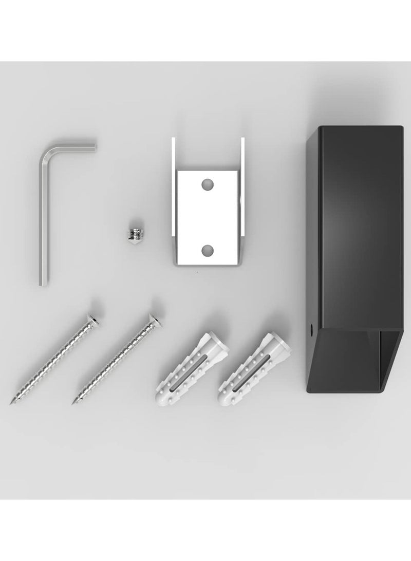 SYOSI 2 Pack Matte Black Square Hook, Non-Marking Heavy Duty Hook, Modern Minimalist Style Robe Hook, SUS 304 Stainless Steel Heavy Duty Wall Hooks Waterproof for Bathroom Bedroom Entryway Coat mudroom  - Image 5