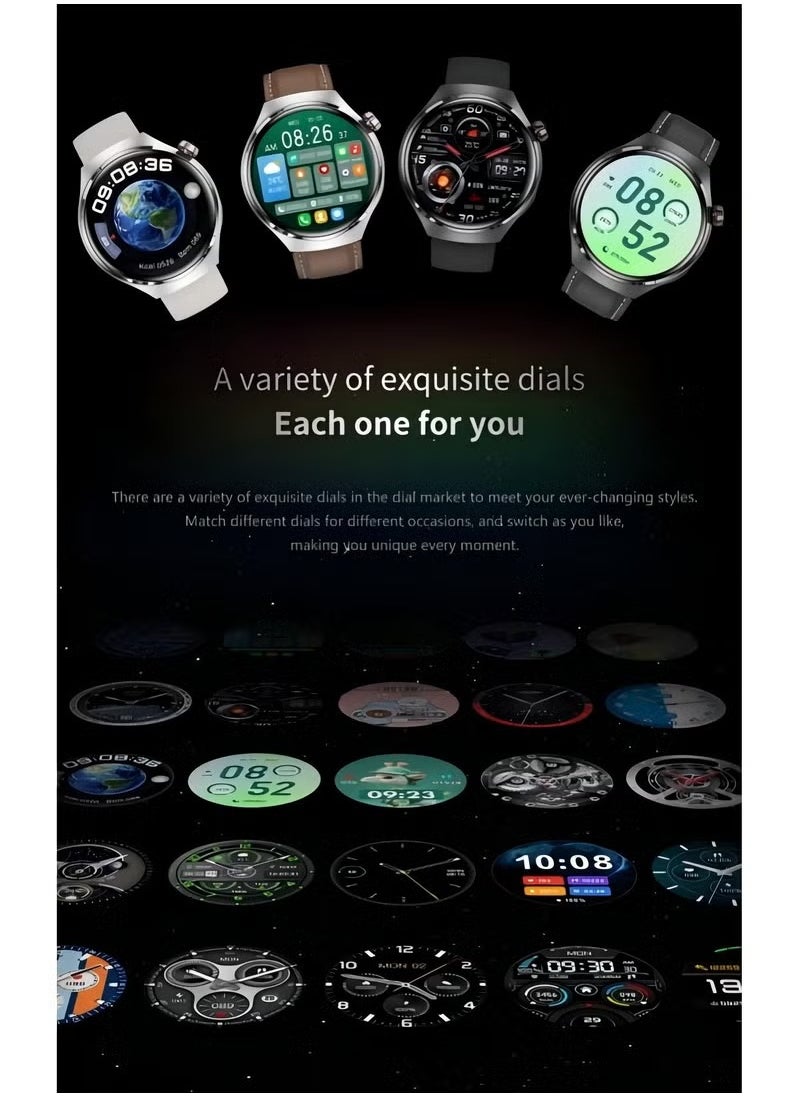 FereFit - Smart watch WISME-1 with Bluetooth calling function (answer/make calls), fitness tracking watch with sleep monitoring function, suitable for iPhone/Android, IP68 waterproof Curved Glass -Silver - Image 1