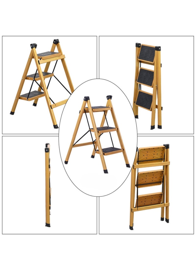 Multi-purpose 3-step metal ladder for home with wide, sturdy folding foot - pzsku/Z3C3BEEBFFACEBFE889E8Z/45/_/1707869565/29f57497-fe4f-4b0f-bc5a-60c2bc94b3ef