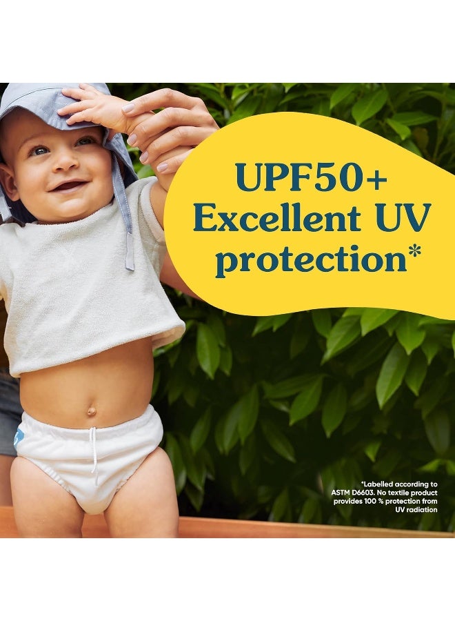 Charlie Banana Reusable Swim Diaper with Adjustable Drawstring, Soft and Snug Fit to Prevent Leaks, The Whale on White, Size L (22-34 lbs) - Image 5