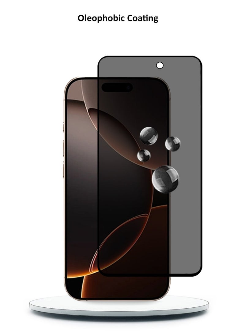 PROMASS حماية خصوصية زجاج الشاشة المقسى 5D لجهاز آبل آيفون 16 برو ماكس - Image 2