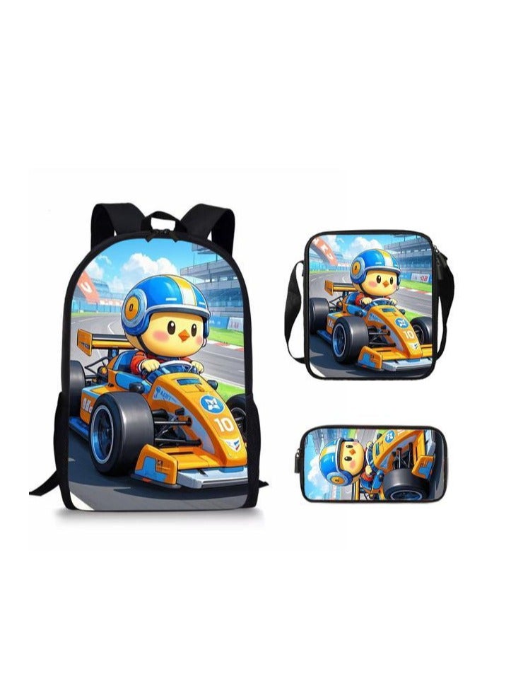 Cartoon style universal three-piece schoolbag - 454  - Image 1