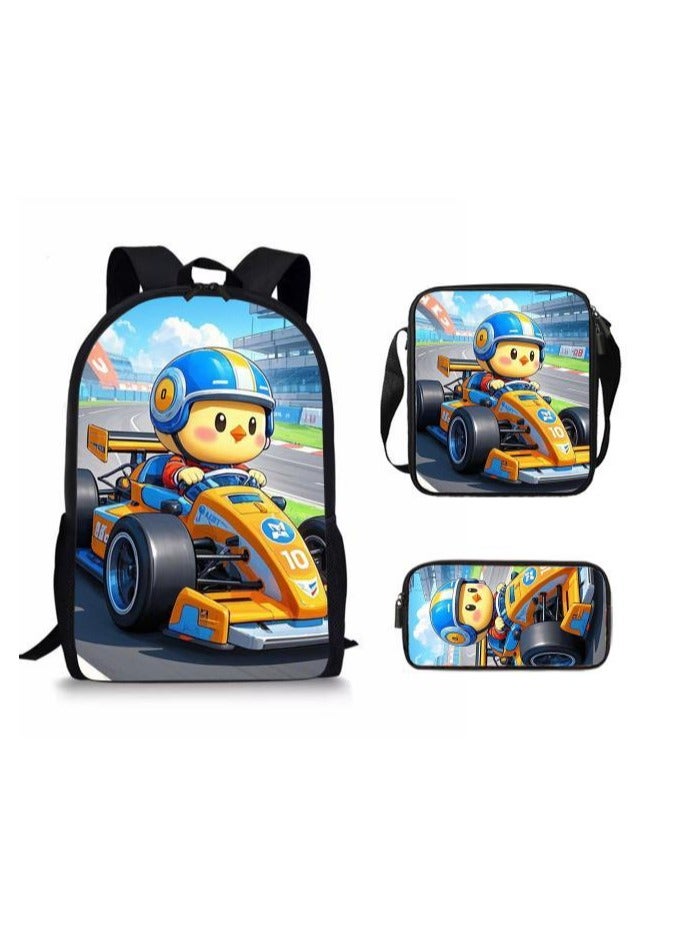 Cartoon style universal three-piece schoolbag - 454  - Image 2