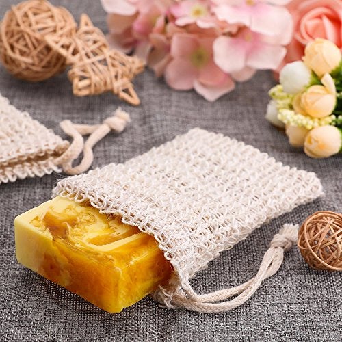 BBTO 10 Pack Exfoliating Natural Sisal Soap Bag Pouch Soap Saver - Image 2