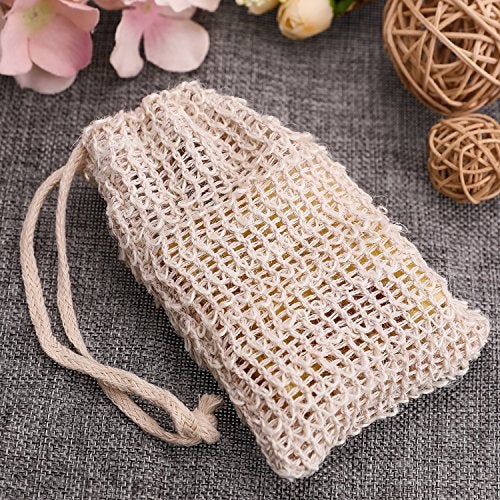 BBTO 10 Pack Exfoliating Natural Sisal Soap Bag Pouch Soap Saver - Image 5
