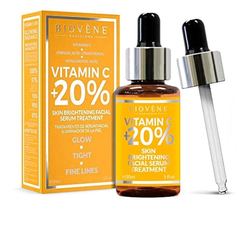 Biovne Vitamin C 27 Serum for Face Supports Radiant and More Youthful Looking Skin Soothing Brightening and Firming Characteristics May Reduce Fine Lines Pack of 1