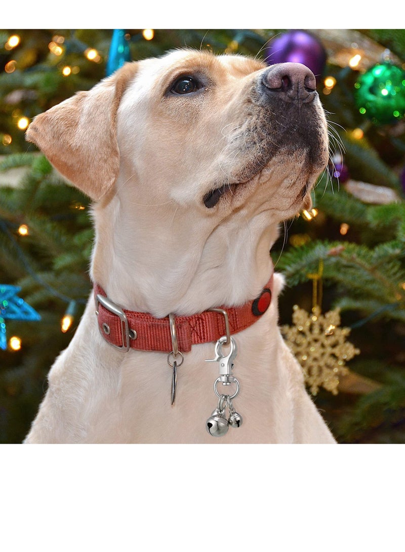أجراس طوق الحيوانات الأليفة، 5 قطع من أجراس الجرس الثلاثية، إكسسوارات تدريب الكلاب والقطط - Image 5