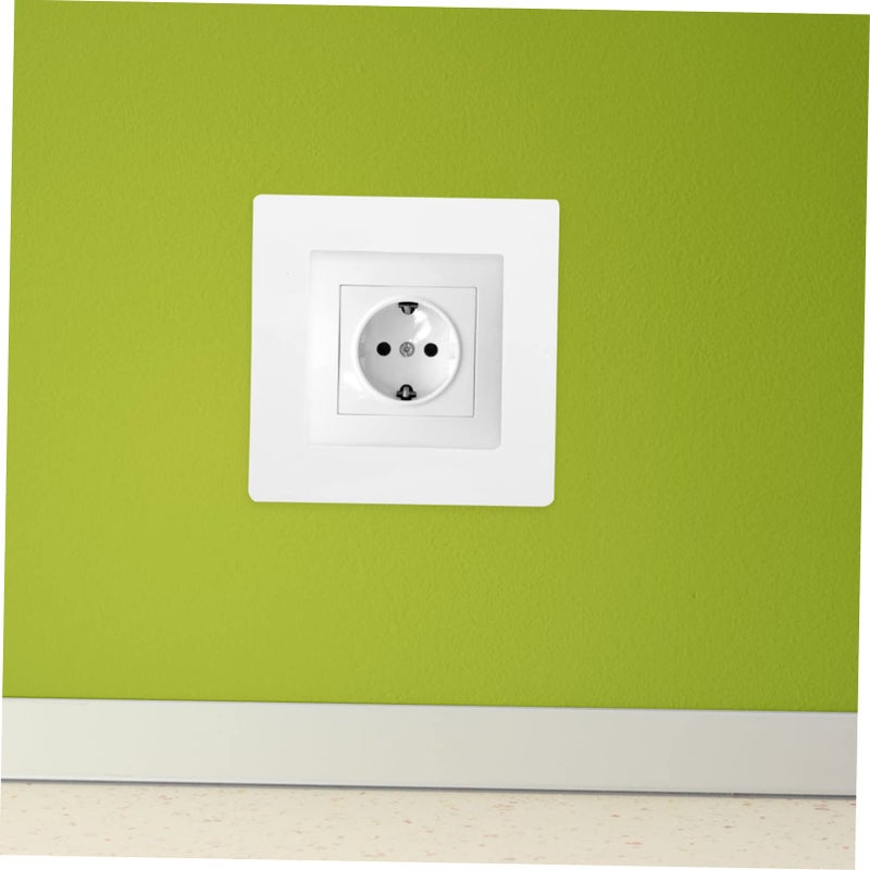 White Wall Plate Cover Decorative Light Switch Hole Spacer Easy Install Minimalist Electrical Plate - Image 5