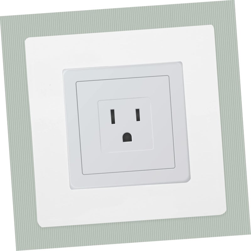 White Wall Plate Cover Decorative Light Switch Hole Spacer Easy Install Minimalist Electrical Plate - Image 4