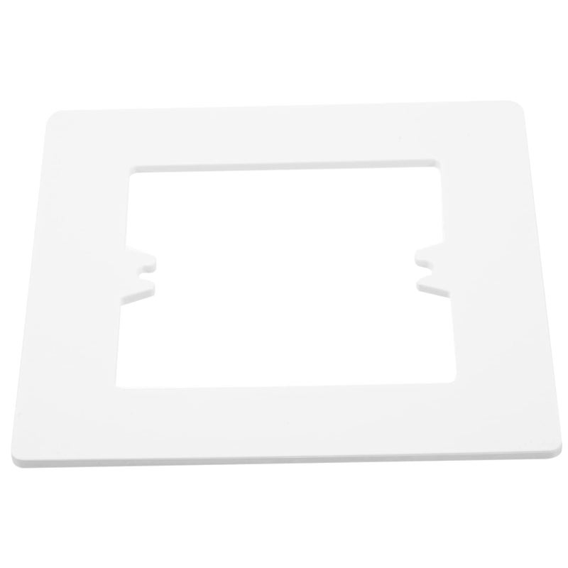 White Wall Plate Cover Decorative Light Switch Hole Spacer Easy Install Minimalist Electrical Plate - Image 2