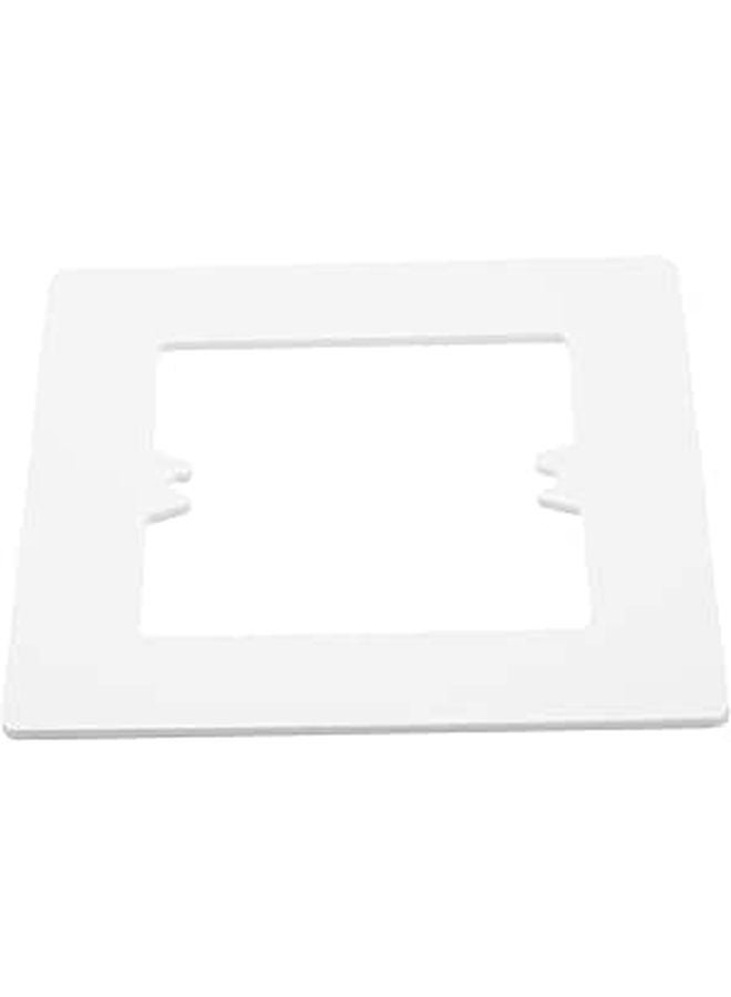 White Wall Plate Cover Decorative Light Switch Hole Spacer Easy Install Minimalist Electrical Plate - Image 1