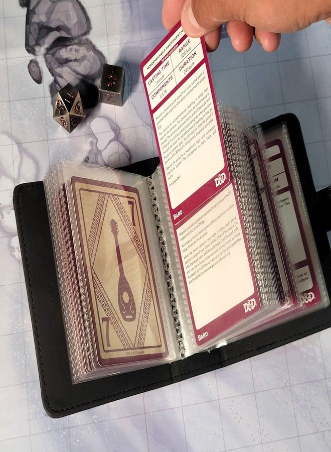 Forged Dice Co. Book of Incantations Spell Card Book - Dragon Edition - Black with Red Foil - Image 3