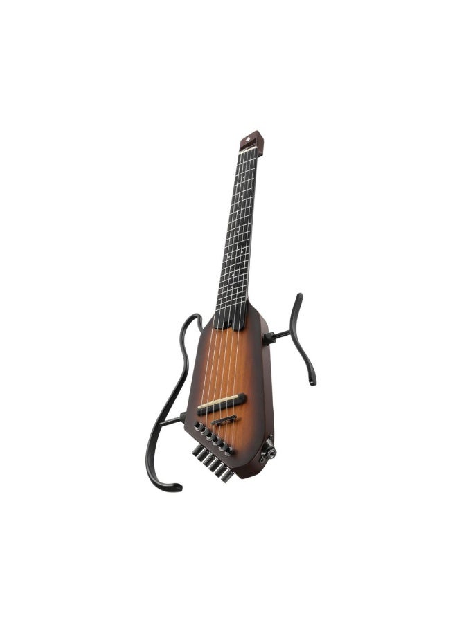 دونر جيتار دونر HUSH-C الصوتي الكهربائي الصامت المصنوع من النايلون - بني - Image 2