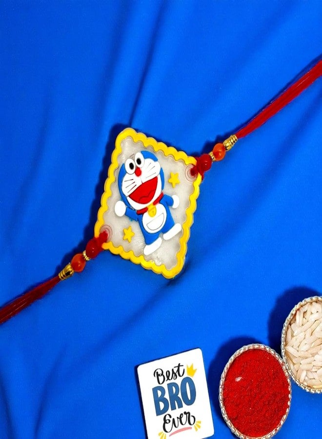 Elleva Stylish Kids Rakhi Bracelet Boys (Set of 2) | Cartoon Rakhi for Brother Rakshabandhan Gift Combo | Designer Children, Little Brother Rakhis set (Pack of 1) (Rakhi (3)) - Image 2