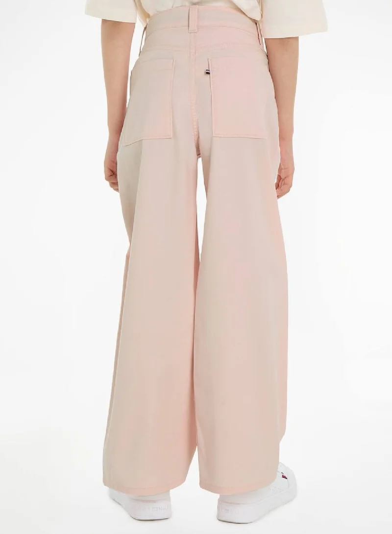 TOMMY HILFIGER Essential Wide Leg Chino Trousers