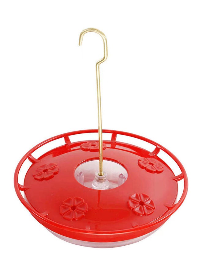 NIBEMINENT Plastic Hanging Bird Water Dispenser Red - Image 1