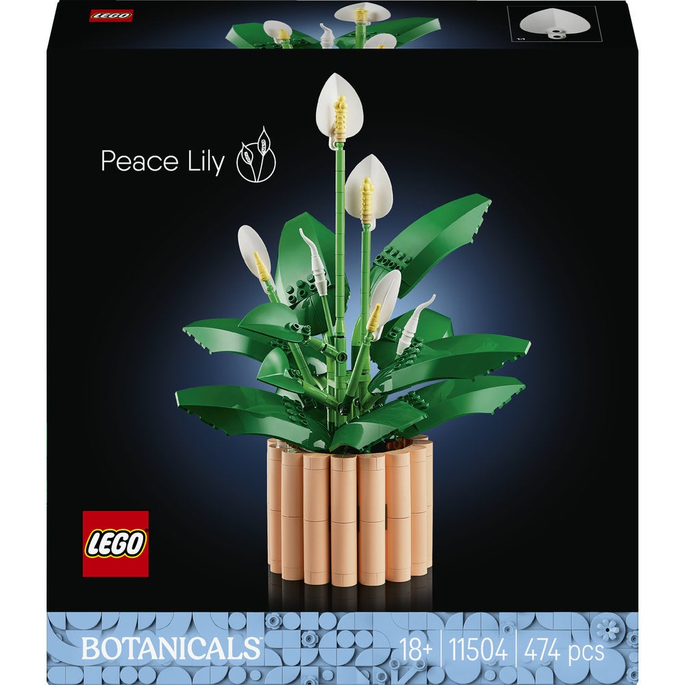 Botanicals Peace Lily Artificial Plant Building Set 11504 474Pcs
