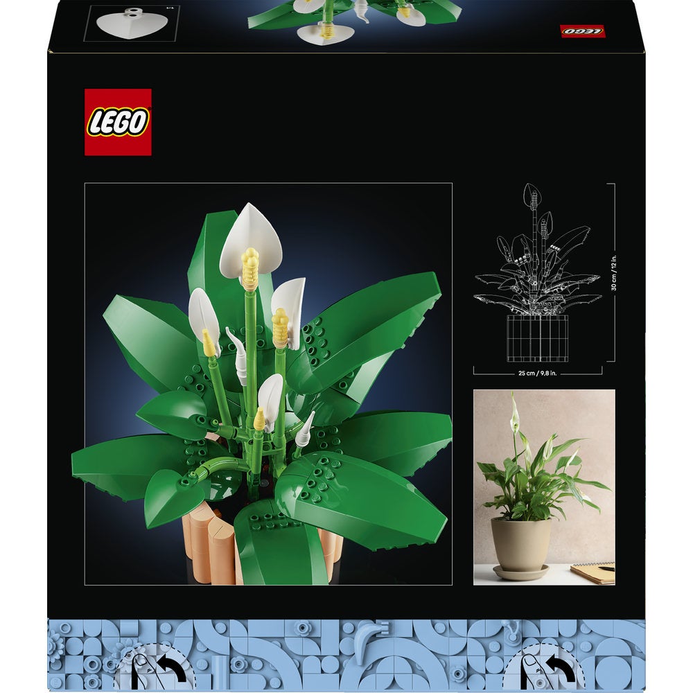 Botanicals Peace Lily Artificial Plant Building Set 11504 474Pcs