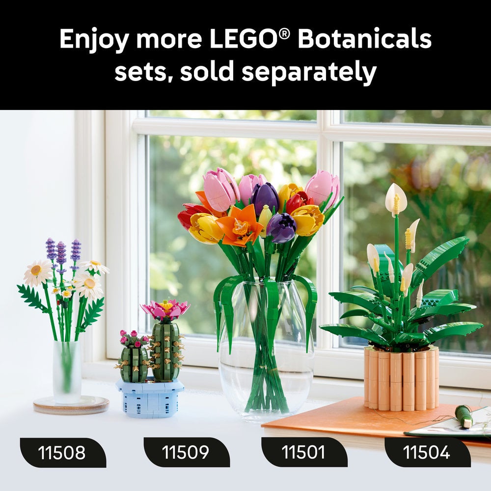 Botanicals Peace Lily Artificial Plant Building Set 11504 474Pcs