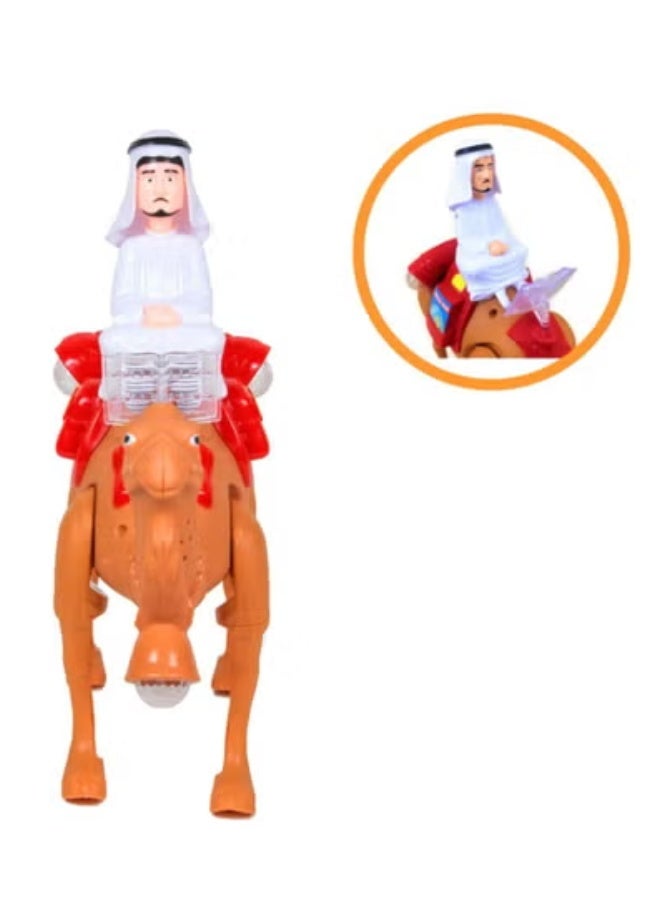عام جمل يمشي مع أضواء وأغاني موسيقية، ألعاب حيوانات للأطفال - Image 4