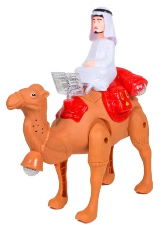 عام جمل يمشي مع أضواء وأغاني موسيقية، ألعاب حيوانات للأطفال - Image 1