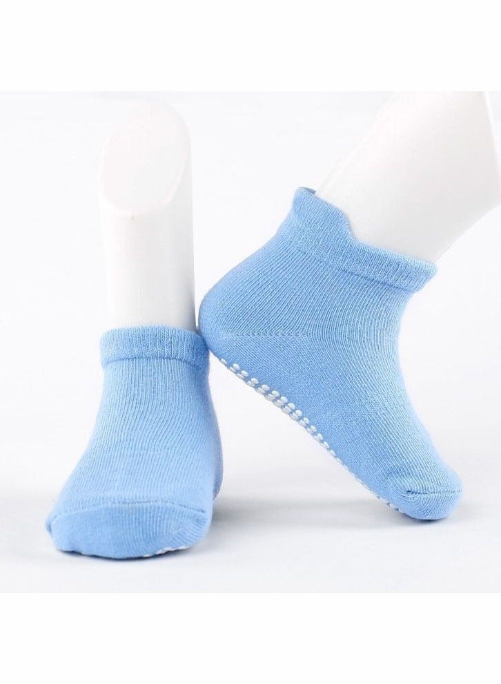 6 pairs of baby socks, soft solid color socks, anti-slip socks for infants and toddlers, multi-color toddler socks - Image 4