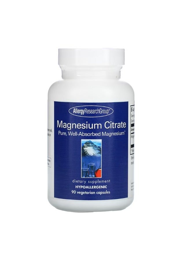 اليرجي ريسيرتش جروب Magnesium Citrate 90 Vegetarian Capsules - Image 1