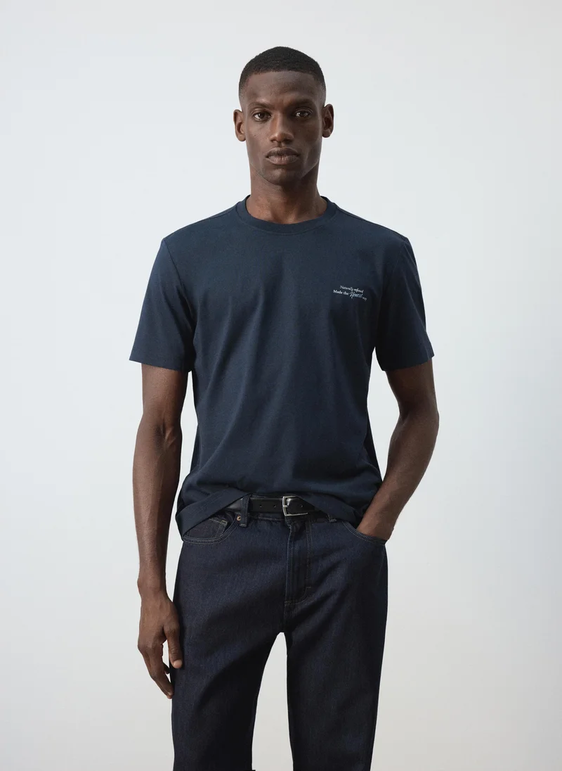 100% Cotton T-Shirt Text