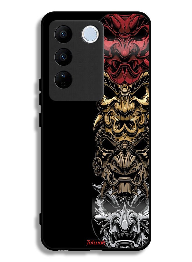 Tolwak Vivo S16e Protective Case Cover Heads Art - Image 1