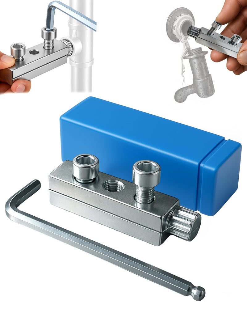 Broken Valve Thread Extractor Broken Pipe Extractor Tool Multifunctional Easy Out Pipe Extractor Set for Damaged Faucet Water Pipe Remover 1 Set 12 34 Compatible