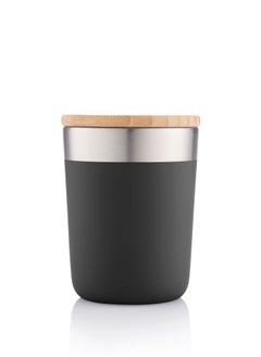 Hans Larsen Insulated Stainless Steel Coffee Mug with Bamboo Lid  - Image 3