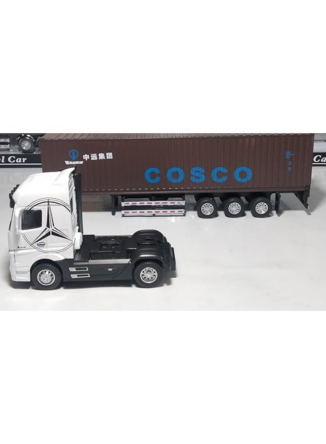 COSCO Truck cab Metal plastic body Sound engine and front lighting cable Length 33 Width 6 Height 8 cm - Image 2