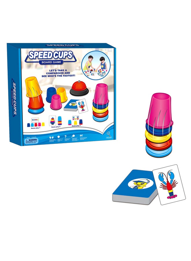 Speed Cup Game With Card Toy