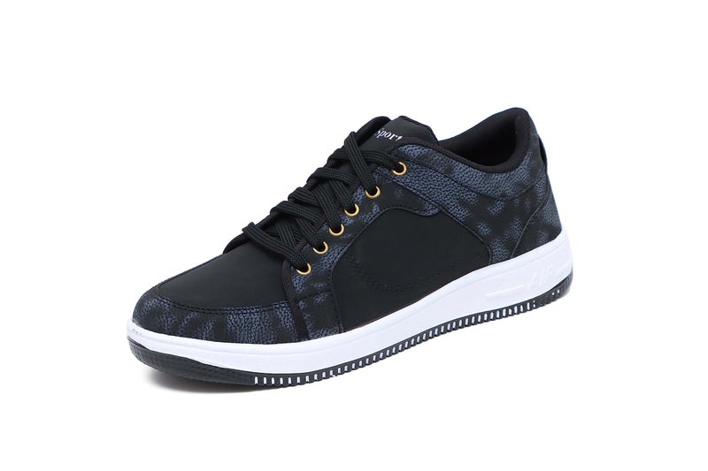 Pisces Men's Black Synthetic Sneakers Shoes - 10 UK - Image 1