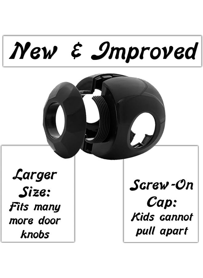 Driddle Door knob Baby Safety Cover - 5 Pack - Deter Little Kids from Opening Doors with A Child Proof Door Handle Lock - Standard Gold SH1-168A - Image 3