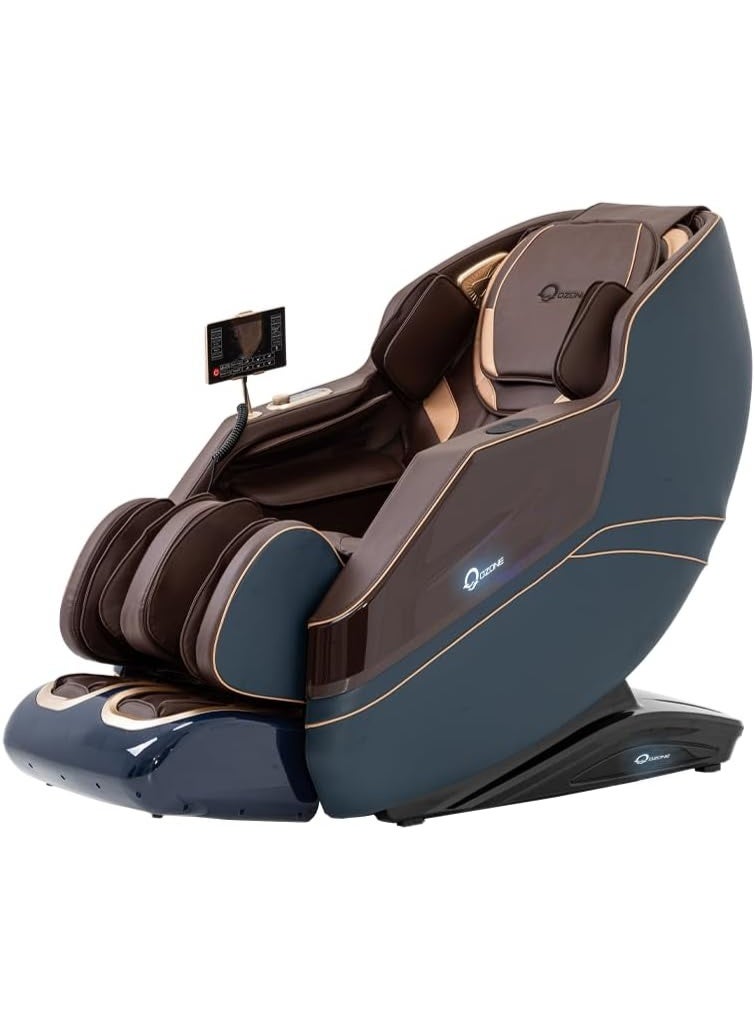 أوزون كرسي تدليك الجسم الكامل OZONE 4D Royal Vintage OZ-7 | وضعية انعدام الجاذبية | مسار SL | تدليك شياتسو + وضعية استرخاء | تدفئة مركزية | تمارين يوغا عميقة | بكرات تدليك القدمين | تحكم صوتي بالذكاء الاصطناعي | شاشة لمس - Image 1