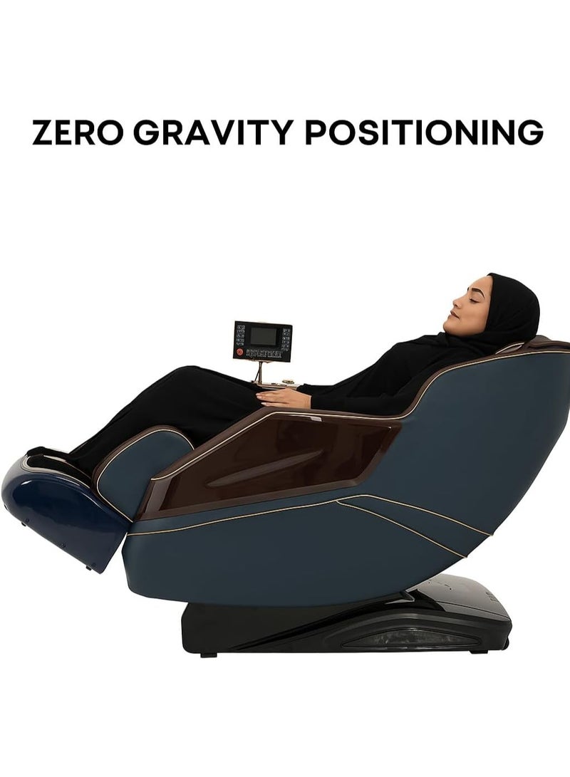 أوزون كرسي تدليك الجسم الكامل OZONE 4D Royal Vintage OZ-7 | وضعية انعدام الجاذبية | مسار SL | تدليك شياتسو + وضعية استرخاء | تدفئة مركزية | تمارين يوغا عميقة | بكرات تدليك القدمين | تحكم صوتي بالذكاء الاصطناعي | شاشة لمس - Image 3