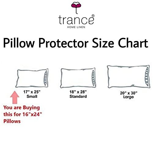 Trance Ultra Soft Terry Waterproof Pillow Protector Cover with Zippered Closure | Dust Mite - Bed Bug Protection | Oil and Water Spill Protection Cover (Small: 17 x 25 inch - Grey) - Pack of 1 - Image 4