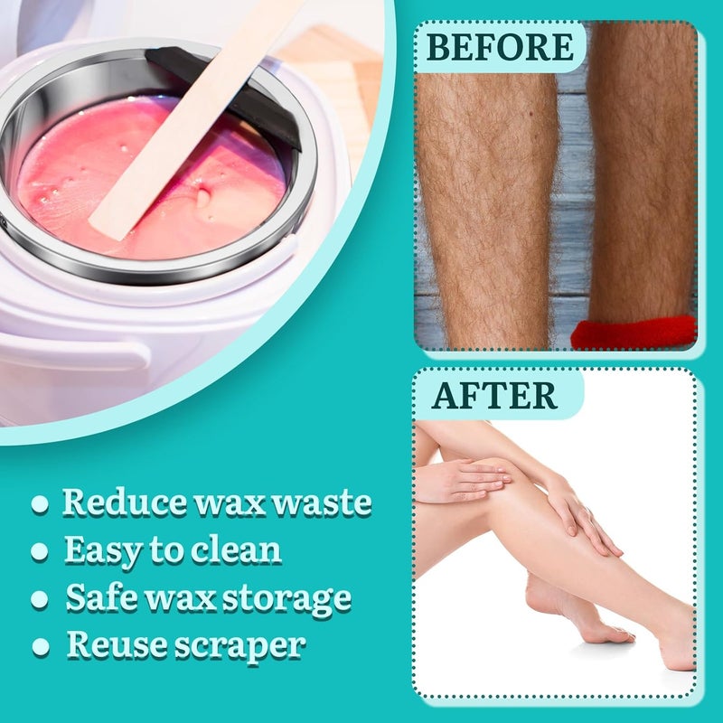 BBTO وعاء شمع بديل لآلة تسخين الشمع وعاء محمول لإزالة الشعر بسعة 500 مل - Image 4