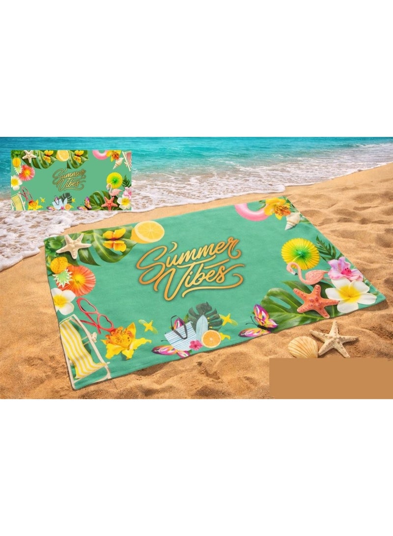 Microfiber Quick Dry Beach Blanket, Towel, Suitable For Swimming,Travel, Camping,Yoga Mat Outings Summer Beach Essentials - Image 4