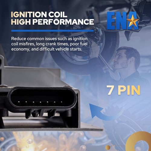 ENA 2 Pack UF266 Front Left and UF265 Rear Right Ignition Coil Packs Compatible with Cadillac 2000-2003 DeVille Seville, 2000-2002 Eldorado, 2001-2003 Oldsmobile Aurora Coils Replace# 1104075 1104076 - Image 5