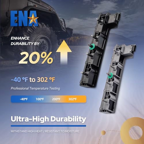 ENA 2 Pack UF266 Front Left and UF265 Rear Right Ignition Coil Packs Compatible with Cadillac 2000-2003 DeVille Seville, 2000-2002 Eldorado, 2001-2003 Oldsmobile Aurora Coils Replace# 1104075 1104076 - Image 4