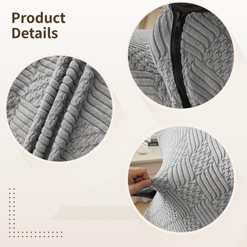 Elastic Adjustable Armrest And Seat Protector Cover Breathable Fabric Slip Resistant Easy Install - Image 3
