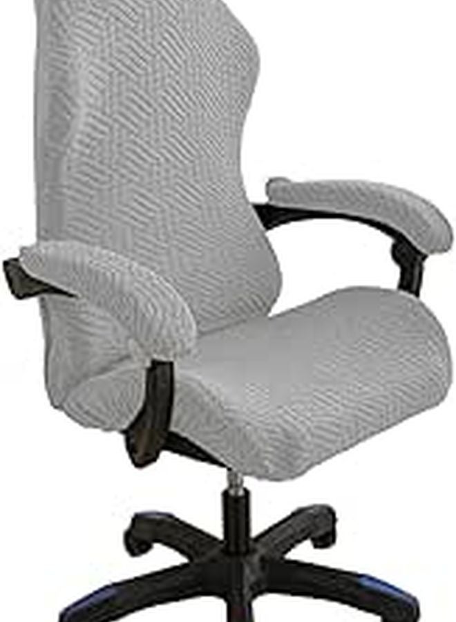 Elastic Adjustable Armrest And Seat Protector Cover Breathable Fabric Slip Resistant Easy Install - Image 1
