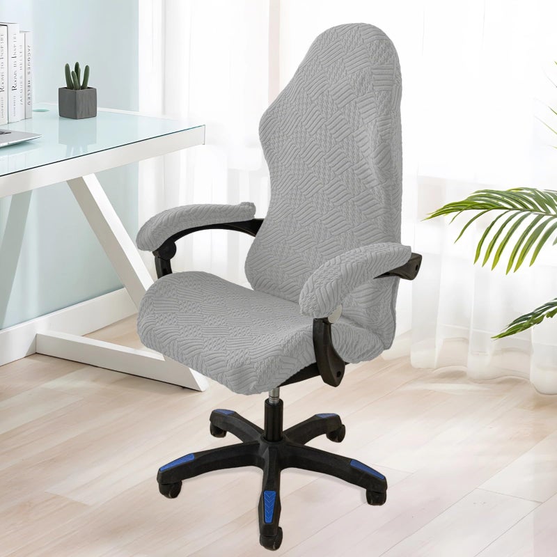 Elastic Adjustable Armrest And Seat Protector Cover Breathable Fabric Slip Resistant Easy Install - Image 4