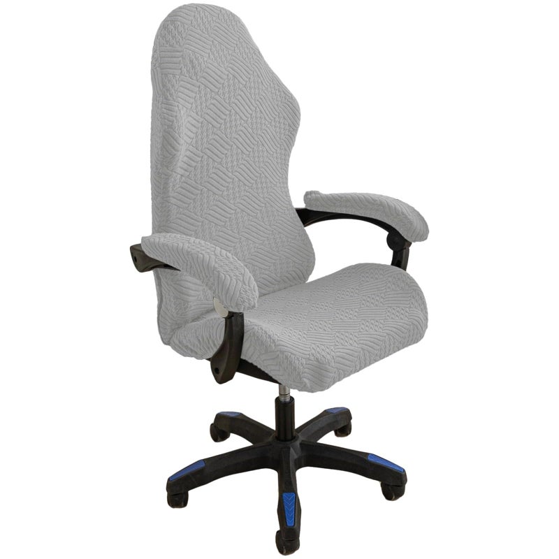Elastic Adjustable Armrest And Seat Protector Cover Breathable Fabric Slip Resistant Easy Install - Image 2